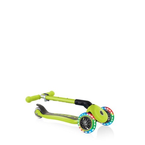 Hulajnoga 3-kołowa Globber Foldable Lights Lime Green Jr 437-106