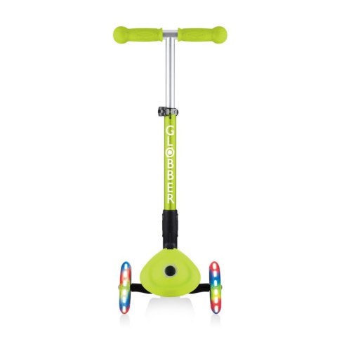 Hulajnoga 3-kołowa Globber Foldable Lights Lime Green Jr 437-106