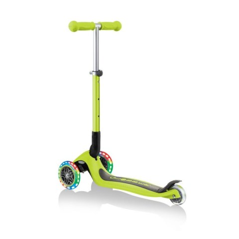 Hulajnoga 3-kołowa Globber Foldable Lights Lime Green Jr 437-106