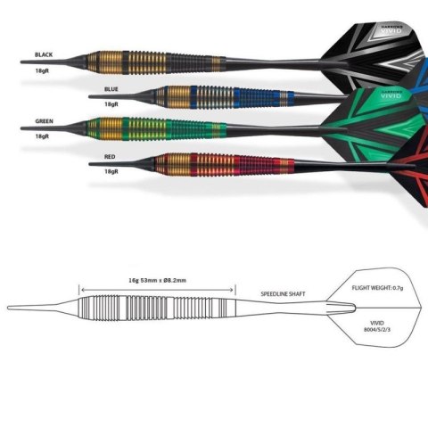 Rzutki Harrows Vivid Softip HS-TNK-000013785