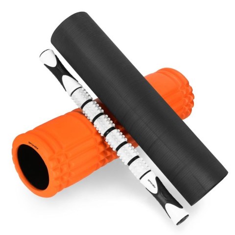 Zestaw wałków fitness roller pomarańczowy Spokey MIXROLL 929930