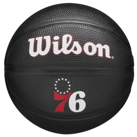 Piłka do koszykówki Wilson Team Tribute Philadelphia 76ers Mini Ball WZ4017611XB