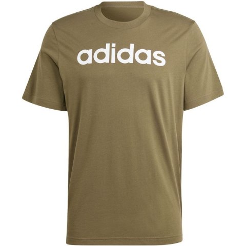 Koszulka adidas Essentials Single Jersey Linear Embroidered Logo Tee M IC9280