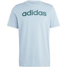 Koszulka adidas Essentials Single Jersey Linear Embroidered Logo Tee M IJ8651