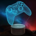 Lampka nocna 3D GAMEPAD PS5 PS4 16 Kolorów LED - Lapka dla gracza gamera na pilota