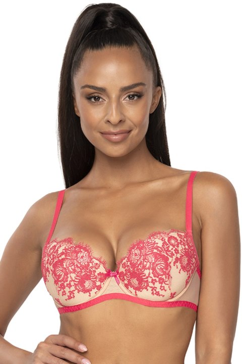 Biustonosz push up Biustonosz Push-up Model 3804/11 Frances Beige/Pink - Mat