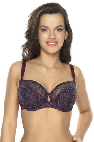 Biustonosz Soft Biustonosz Semi-Soft Model 1072 Liv Granatowy Ażur - Gaia