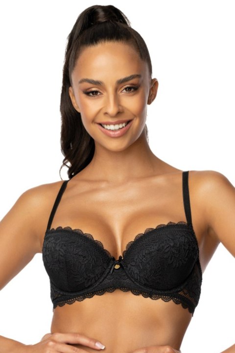 Biustonosz push up Biustonosz Push-up Model 0198/11/1 Estelle Black - Mat