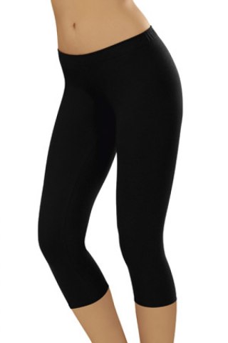 Klasyczne Legginsy 3/4 Black - Italian Fashion