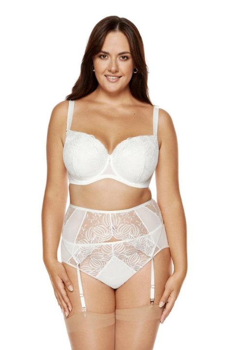 Gorsety, body, pasy Pas do pończoch Model Cherie PPW Cream - Gorteks