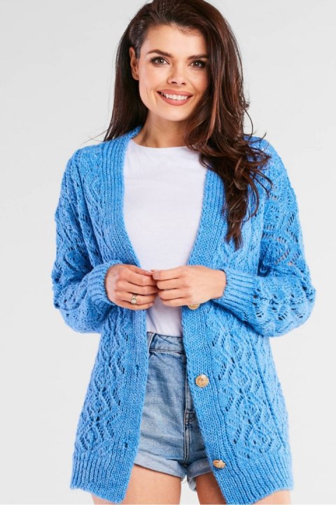 Sweter Kardigan Model A447 Blue - awama