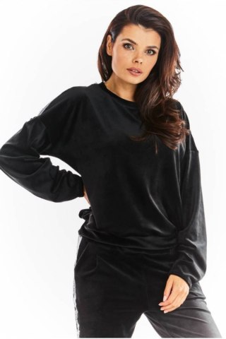 Bluza Damska Model A374 Black Welur - awama