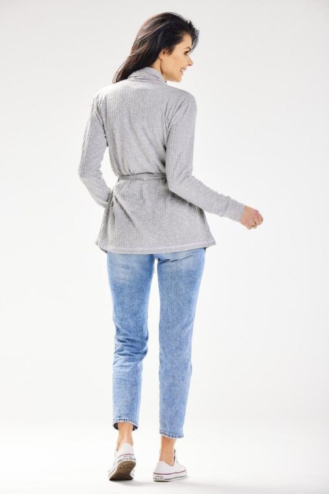 Sweter Kardigan Model A655 Grey - awama