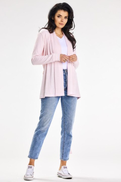 Sweter Kardigan Model A655 Powder Pink - awama