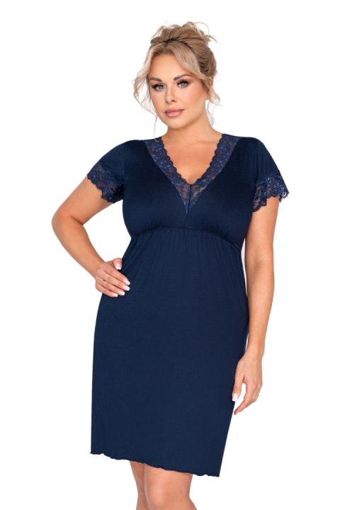 Koszulka nocna Koszula Nocna Model Mariza Plus Dark Blue - Donna