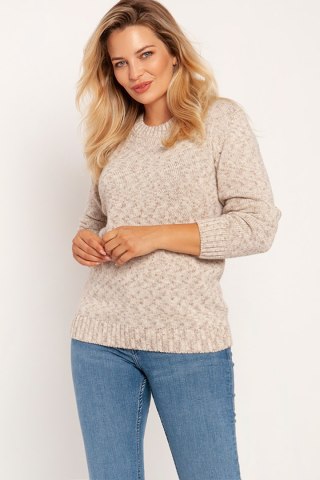 Sweter Damski Model SWE244 Beige Melange - MKM