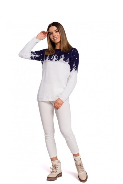 Sweter Damski Model MXS05 Navy - Moe