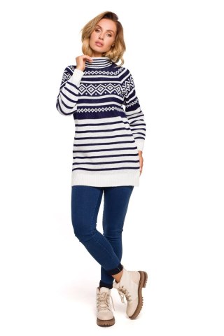 Sweter Damski Model MXS08 Navy - Moe