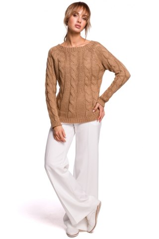 Sweter Damski Model MOE511 Beige - Moe