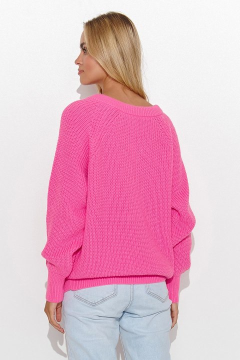 Sweter Damski Model S140 Baby Pink - Makadamia