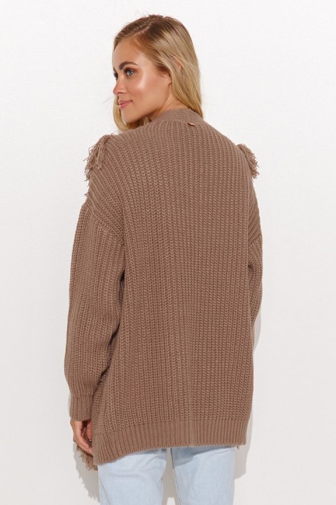 Sweter Kardigan Model S142 Cappuccino - Makadamia