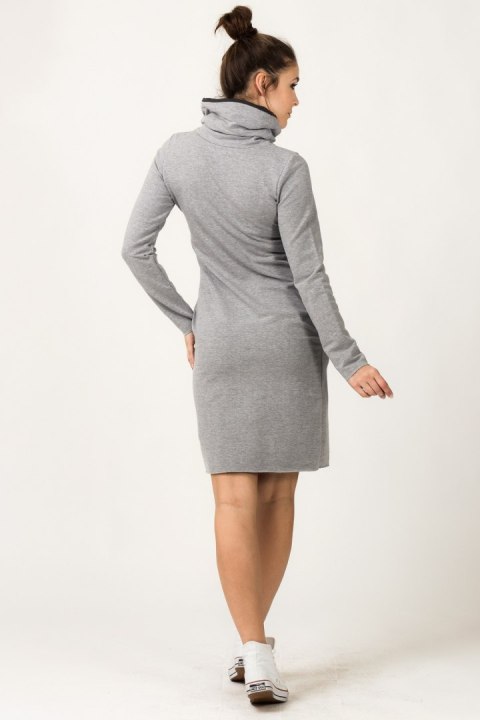 Sukienka model Kaja Light Gray/Dark Gray - Tessita