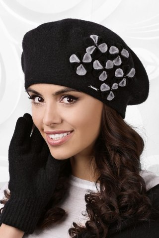 Beret Model Gorycja Black - Kamea