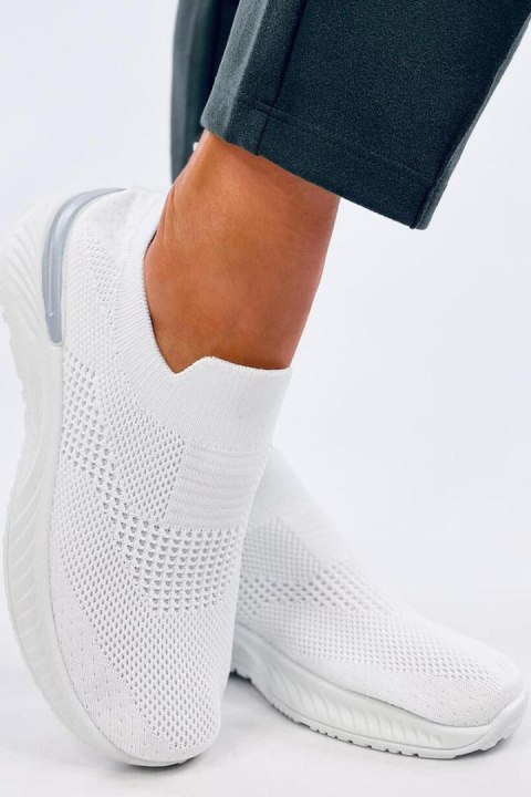 Buty sportowe skarpetkowe SUARE WHITE - Inello