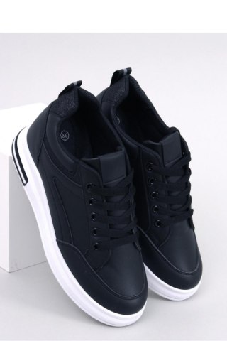 Sneakersy na koturnie CHEEVE BLACK - Inello