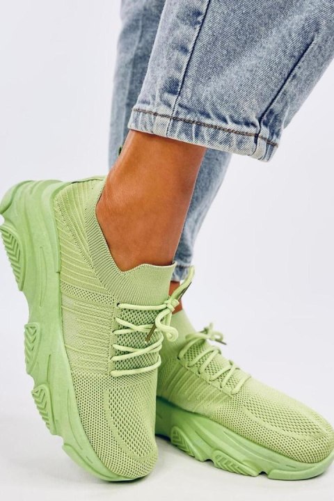 Buty sportowe skarpetkowe FABRE L.GREEN - Inello