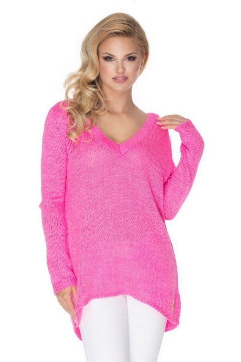 Sweter Damski Model 30067 Neon Pink - PeeKaBoo