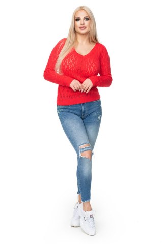 Sweter Damski Model 70018 Coral - PeeKaBoo