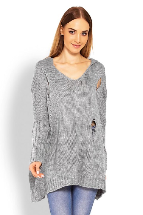 Sweter Damski Model 30055 Grey - PeeKaBoo