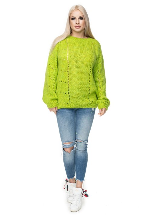 Sweter Damski Model 30059 Limonka - PeeKaBoo