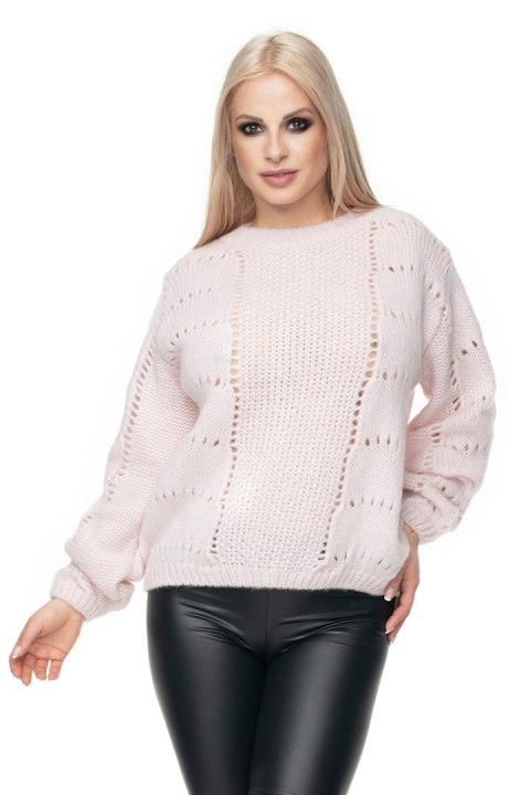 Sweter Damski Model 30059 Powder Pink - PeeKaBoo