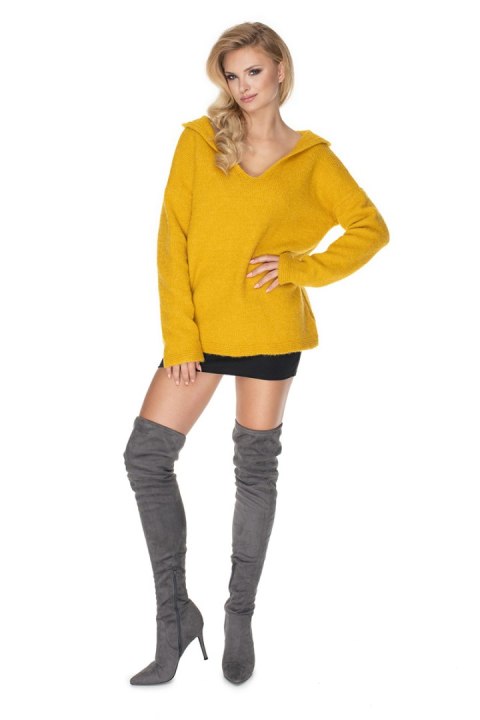 Sweter Damski Model 30070 Yellow - PeeKaBoo