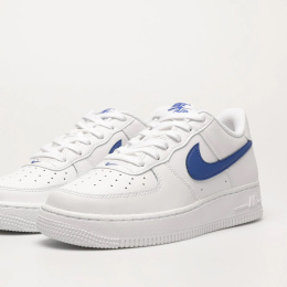 Buty NIKE Air Force 1 - Białe - White Hyper Royal