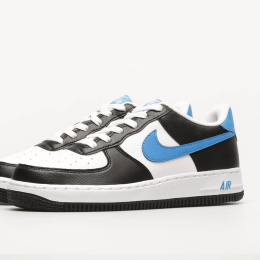 Buty NIKE Air Force 1 GS - Czarne - Black/Royal