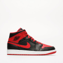 Buty NIKE Jordan 1 MID - Czarno-czerwone - Bred