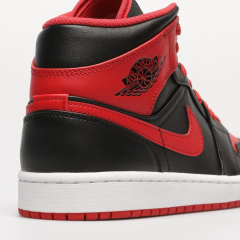 Buty NIKE Jordan 1 MID - Czarno-czerwone - Bred