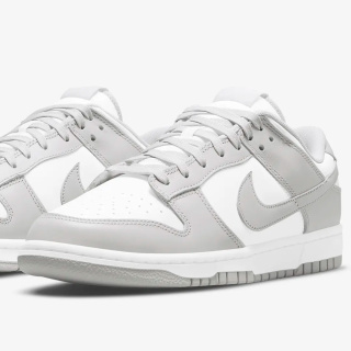 Buty NIKE Dunk Low - Szaro-białe - Grey Fog