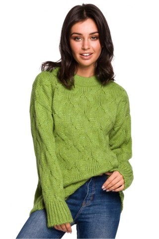 Sweter Damski Model BK038 Green - BE Knit