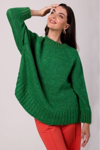 Sweter Damski Model BK105 Szmaragd - BE Knit