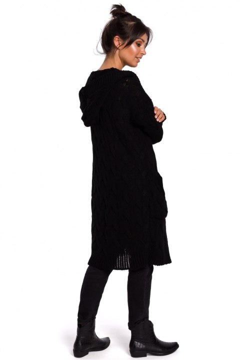 Sweter Kardigan Model BK033 Black - BE Knit