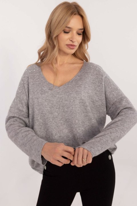 Sweter Damski Model DHJ-SW-17690.21 Grey - Italy Moda