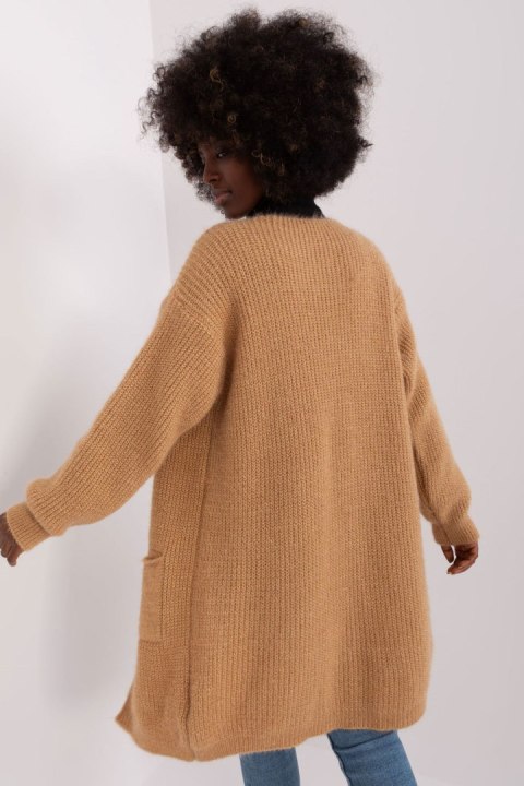 Sweter Kardigan Model DHJ-SW-1009.09P Camel - Italy Moda