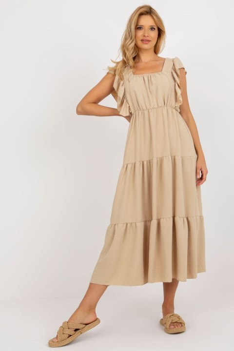 Sukienka Model DHJ-SK-8352.04 Dark Beige - Italy Moda