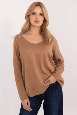 Sweter Damski Model DHJ-SW-17690.21 Camel - Italy Moda