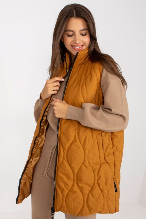 Kamizelka Model AP-KZ-RP01.00P Light Brown - Rue Paris