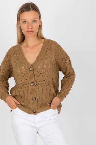 Sweter Damski Model LC-SW-8022.04P Dark Beige - Rue Paris